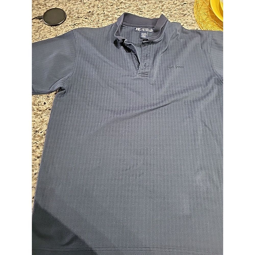 Big Dogs Shirt Men's Large Blue Polo‎ Collared Short Sleeve Logo